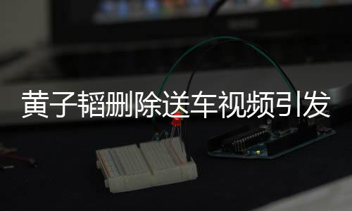 黃子韜刪除送車視頻引發(fā)關注，背后原因引人猜測