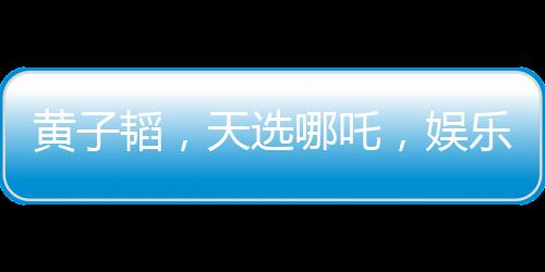 黃子韜，天選哪吒，娛樂圈的璀璨明星