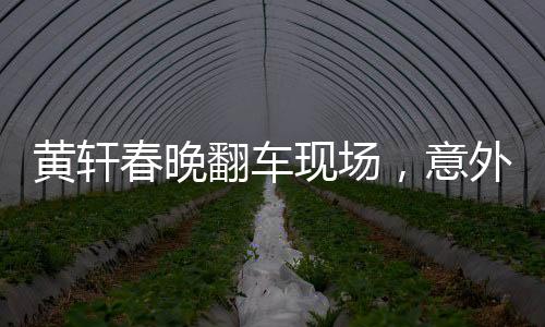 黃軒春晚翻車現(xiàn)場(chǎng)，意外背后的故事