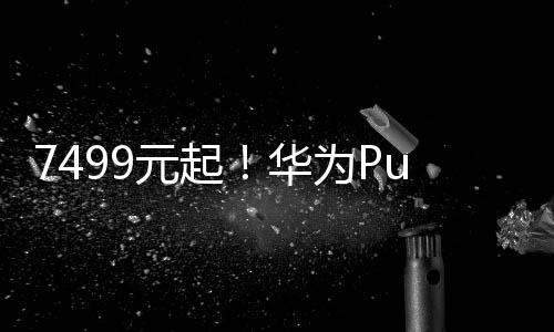 7499元起！華為Pura X昨天上市后 首銷賣了100000臺(tái)