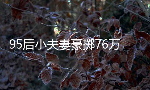 95后小夫妻豪擲76萬購入260平米復(fù)式，新生活的藍(lán)圖已繪就
