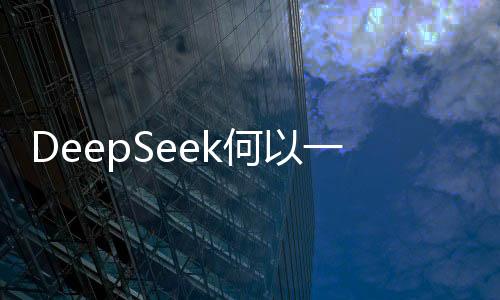 DeepSeek何以一夜破圈，探究其成功背后的因素