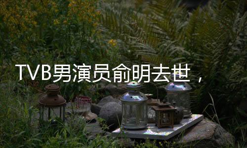 TVB男演員俞明去世，享年XX歲，演藝生涯令人緬懷