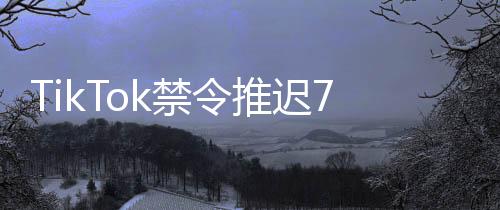 TikTok禁令推遲75天，影響與未來展望