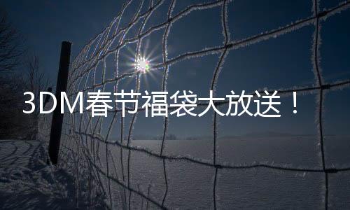 3DM春節(jié)福袋大放送! 超高爆率贏(yíng)豪華3A,福袋最低只需9.9元