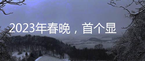 2023年春晚，首個(gè)顯眼包出現(xiàn)了